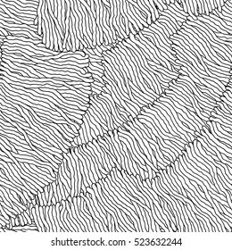 Seamless Pattern for coloring book. Ethnic, floral, retro,  vector, tribal design element. Black and white background. Doodle vector design element