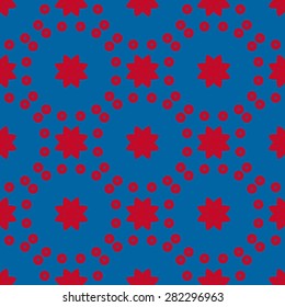 seamless pattern with the colors of the American flag