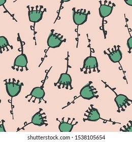 Seamless pattern with colors. Children's drawing. Vector illustration, drawn by hand.