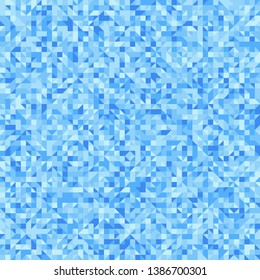 Seamless pattern. The colors of ice and winter. Pixel camouflage with diamonds on it.