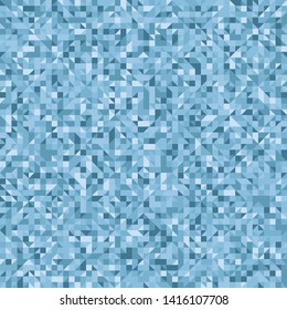 Seamless pattern. The colors of ice and winter. Pixel camouflage with diamonds on it.