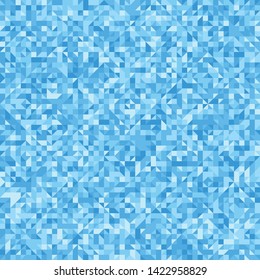 Seamless pattern. The colors of ice and winter. Pixel camouflage with diamonds on it.