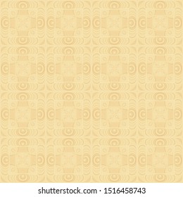 Seamless pattern. The colors of the old paper. Quadrilateral elements. Yellow shades.