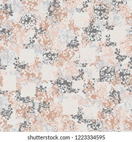 Seamless pattern. The colors of spring are decorated with seven-pointed stars. Editing is available.