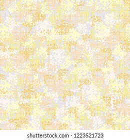 Seamless pattern. The colors of spring. Square flowers. Editing is available.