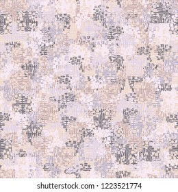 Seamless pattern. The colors of spring. Square flowers. Editing is available.