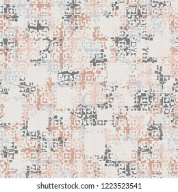 Seamless pattern. The colors of spring. Squares and rhombuses. Editing is available.