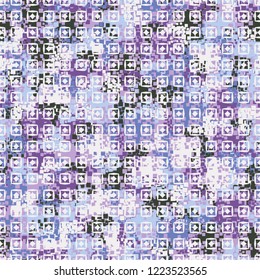 Seamless pattern. The colors of spring. Squares and rhombuses. Editing is available.