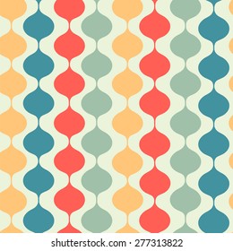 Seamless pattern with colors wavy figures.