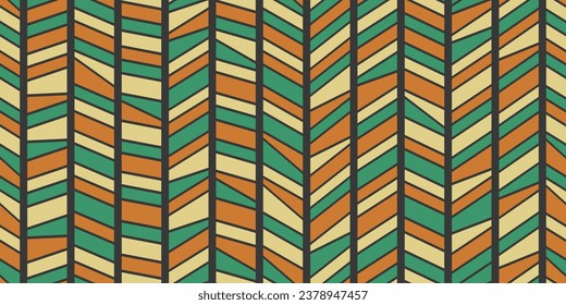 Seamless pattern of columns divided diagonally along their entire length. Abstract colorful and stylish pattern.