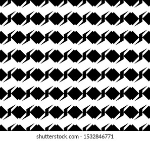 Seamless pattern combination of rhombic polygonal shapes with electric icons. Geometric monochrome abstract backgrounds suitable for wallpaper and tile motifs. This pattern can be edited and customize
