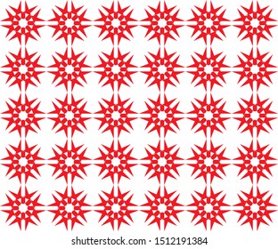 Seamless pattern combined polygonal star shapes and lines. Geometric monochrome abstract backgrounds suitable for fabric and tile motifs.