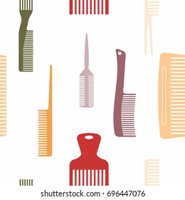 Seamless pattern with combs for your design