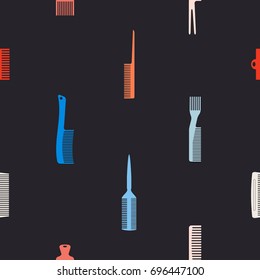 Seamless pattern with combs for your design