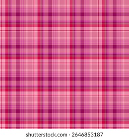 Seamless pattern in comfortable pink colors for plaid, fabric, textile, clothes, tablecloth and other things. Vector image.