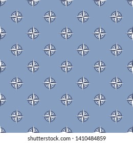 Seamless pattern with compass signs. Cute and childish design for fabric, textile, wallpaper, bedding, swaddles, toys or gender-neutral apparel. Simple and sweet print for nursery decor or wall art.