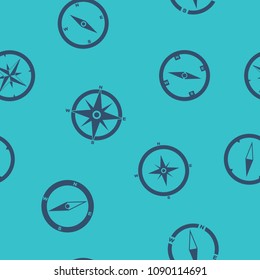 Seamless pattern with compass for your design
