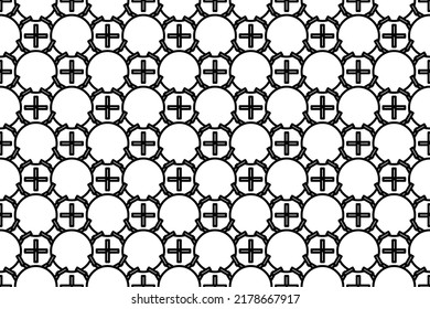 Seamless pattern completely filled with outlines of suns. Elements are evenly spaced. Vector illustration on white background