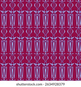 Seamless pattern of complex curving intertwining lines in the Art Nouveau style