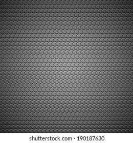 Seamless pattern composed of abstract elements which is placed on a dark background 
