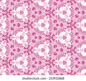 Seamless pattern composed of color abstract elements located on a white background. Useful as design element for texture, pattern and artistic compositions. Vector illustration.