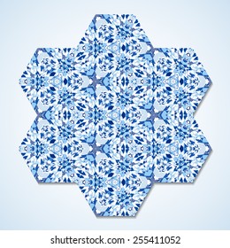 Seamless pattern composed of color abstract elements located on a white background. Useful as design element for texture, pattern and artistic compositions. Vector illustration.