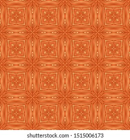 Seamless pattern composed of four-sided elements. Copper colors.