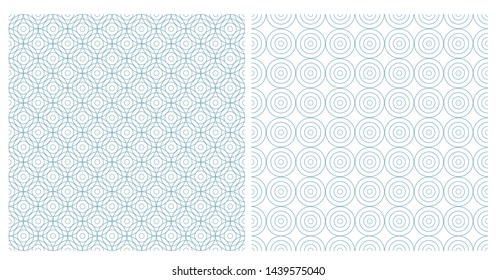 Seamless pattern composed of geometric patterns