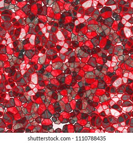 A seamless pattern composed of rounded polygons of different colors. Camouflage style. Over the picture there is a network of randomly scattered segments.