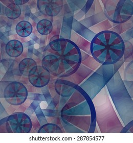 Seamless pattern. Composition of abstract radial grid and lights as a concept metaphor for technology, science and entertainment