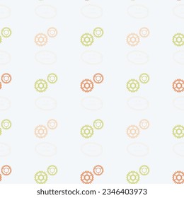 Seamless Pattern with Concentric Circles on Dark Blue Backdrop.  Pattern for fashion and wallpaper. Vector illustration.