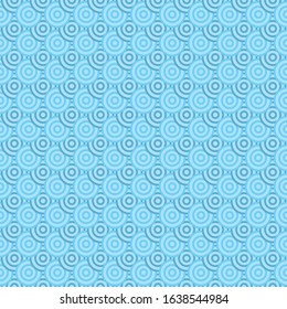Seamless pattern with concentric circles, vector background