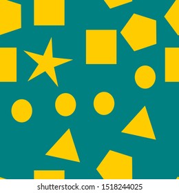 Seamless pattern concept for background or illustration with soft colour and simple shape