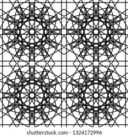 Seamless pattern for concept design. Isolated vector illustration. Seamless fabric texture print. Abstract concept graphic element. Vector science abstract. Wrapping paper.