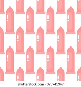 seamless pattern. condom. vector illustration