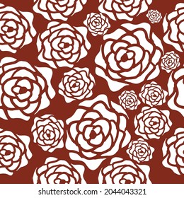 seamless pattern cone on bordo background. Print for textile, wrapping paper, fabric, background and wallpaper for interior.