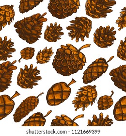 Seamless pattern with cones for wrapping paper, wallpaper, textiles, web page background and much more.
