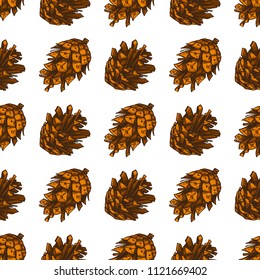 Seamless pattern with cones for wrapping paper, wallpaper, textiles, web page background and much more.