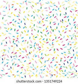 Seamless pattern with confetti.  Joy party vector minimalist background 