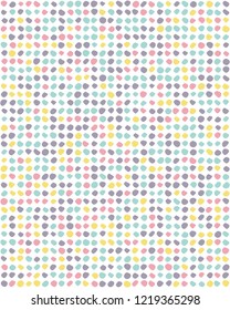 Seamless pattern with confetti on a white background