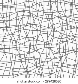 Seamless pattern of confused lines. Abstract texture. Vector illustration
