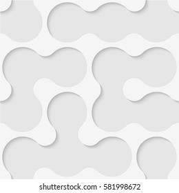 Seamless pattern of connected circles. Soft background. Vector illustration. Good quality. Good design.