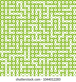 Seamless pattern from connected circles. Technological concept background with modern colored integrated metaballs for your web-site. Vector illustration