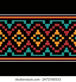 Seamless pattern with connected lined squares and lines. Vector repeating texture.