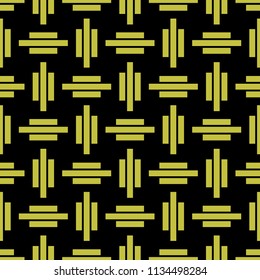 seamless pattern consisting of black background and yellow stripes