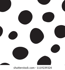 seamless pattern consisting of black dots