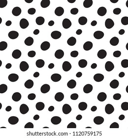 seamless pattern consisting of black dots