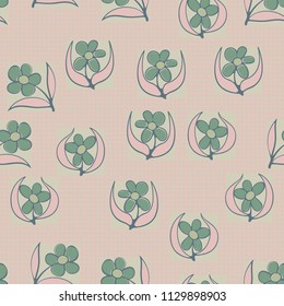 A seamless pattern consisting of carelessly drawn colors that are inscribed in squares. A background consisting of small mutually perpendicular ovals.