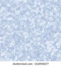 Seamless pattern consisting of checkered background and rounded holey squares scattered randomly. Winter paints.