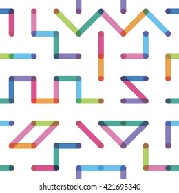 seamless pattern consisting of geometrical lines